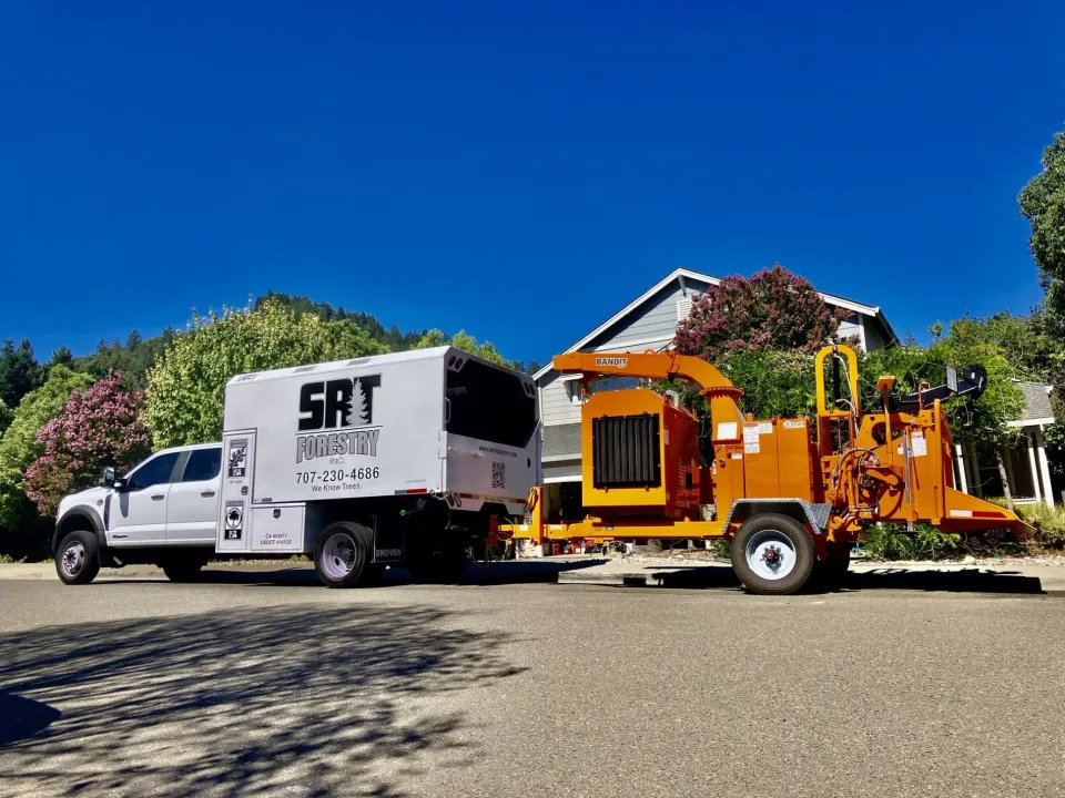SRT Forestry truck and chipper