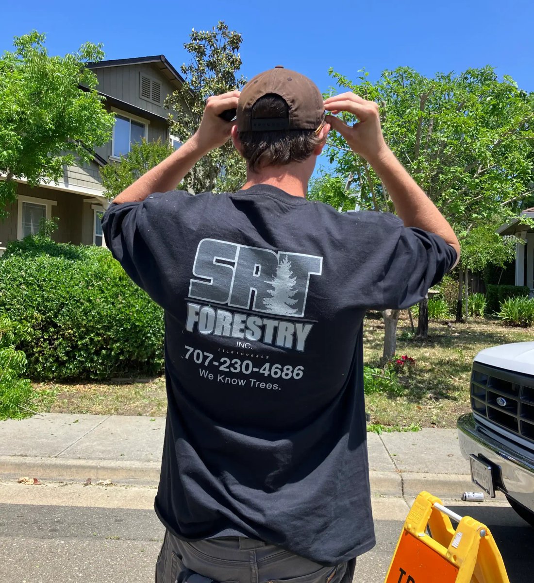 SRT Forestry crew on a tree service job in Sonoma County